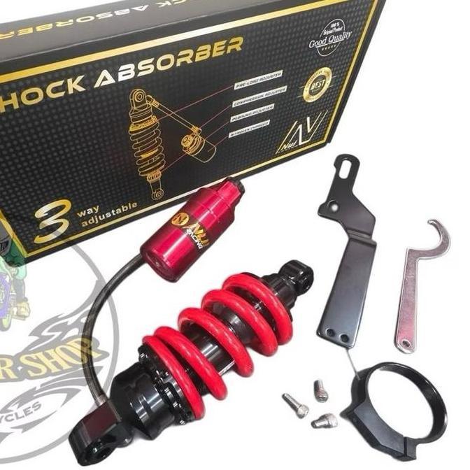 BEBAS ONGKIR - monoshock sonic supra gtr 150 shock tabung pisah klik rebound Nui Racing project