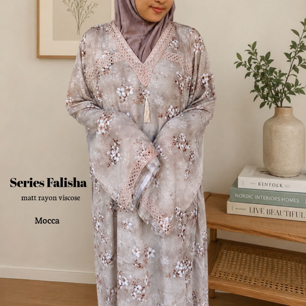 TERMURAH Abaya Sholat Rayon Series Falisha/mukena travel falisha best seller