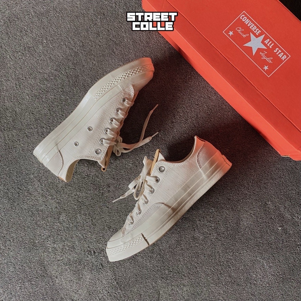 Converse 70s OX Heavy Leather White / Hay Day