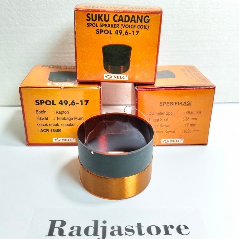 Spool speaker Nelc 49.6mm spul spiker ACR15400
