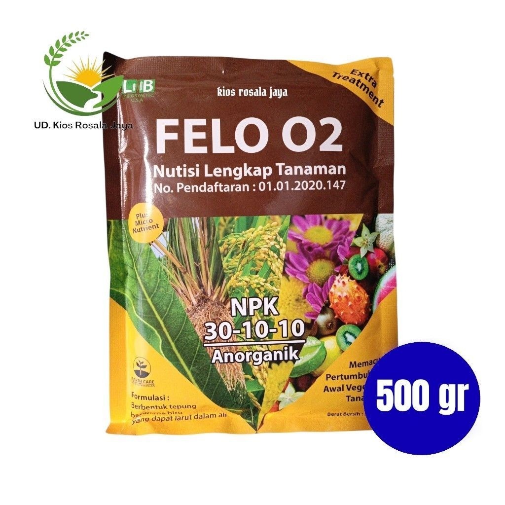 Felo RG02 30-10-10 Pupuk dan Nutrisi Tanaman 500 gr