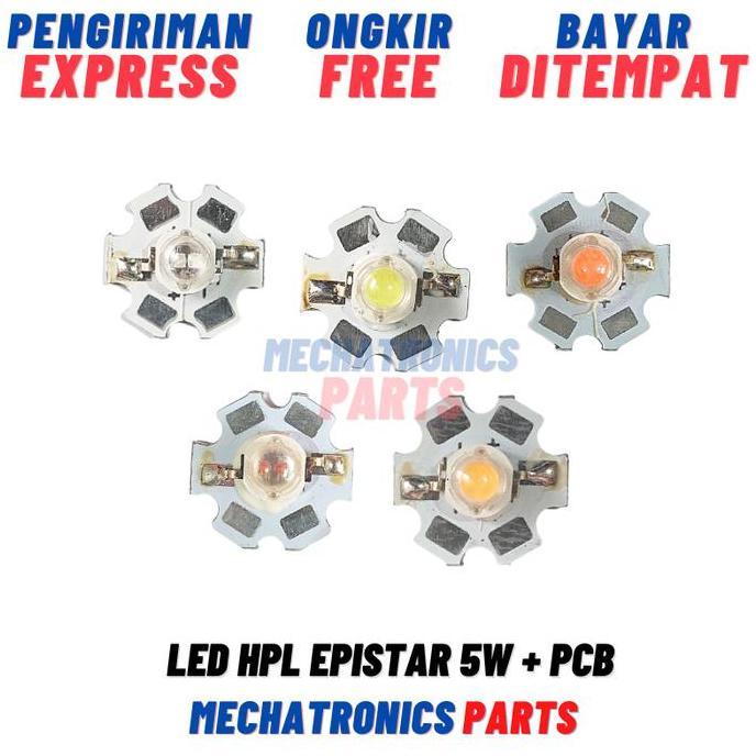 Led Hpl Epistar 5W + Pcb Dc Lampu Dekorasi Sorot Super Terang