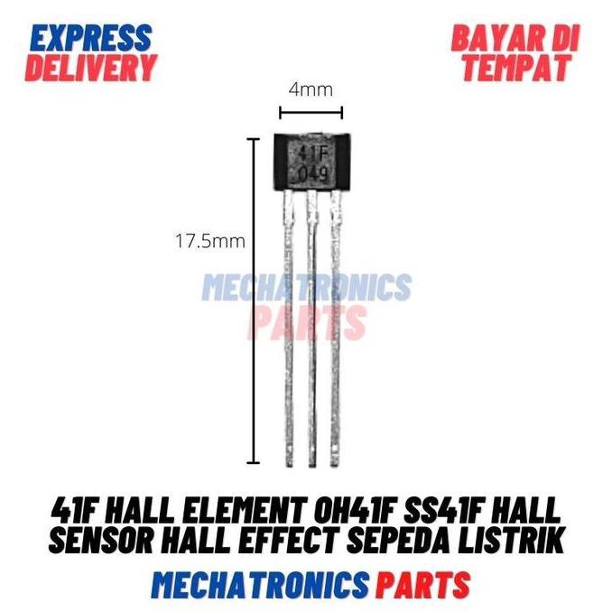 41F Hall Element Oh41F Ss41F Hall Sensor Hall Effect Sepeda Listrik