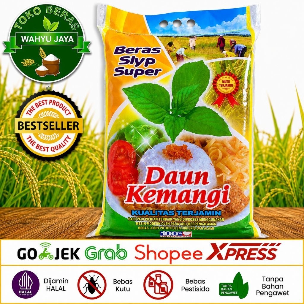 Beras Pandan Wangi Daun Kemangi  10kg & 10 L