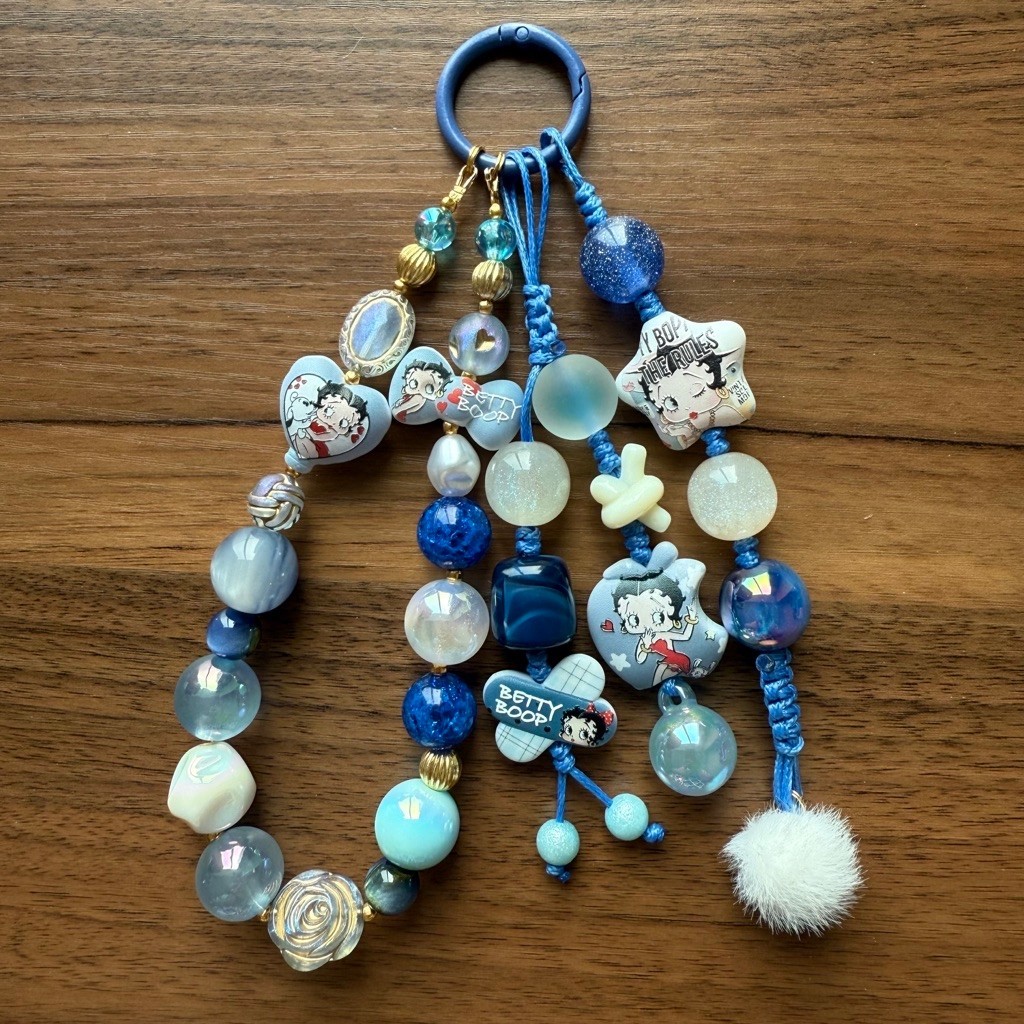 2in1 Bag Charm & Strap Phone - Betty Boob