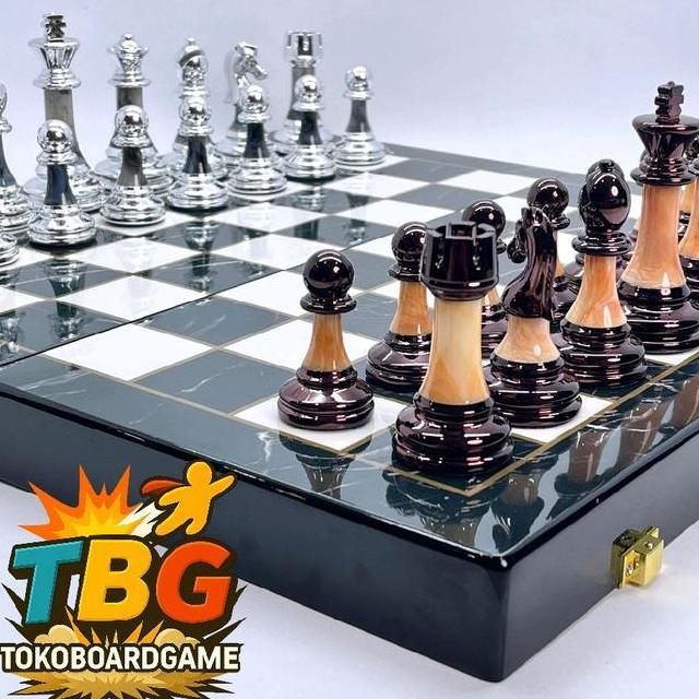 Luxury Onyx Style Chess Papan Catur Mewah International Grade Catur