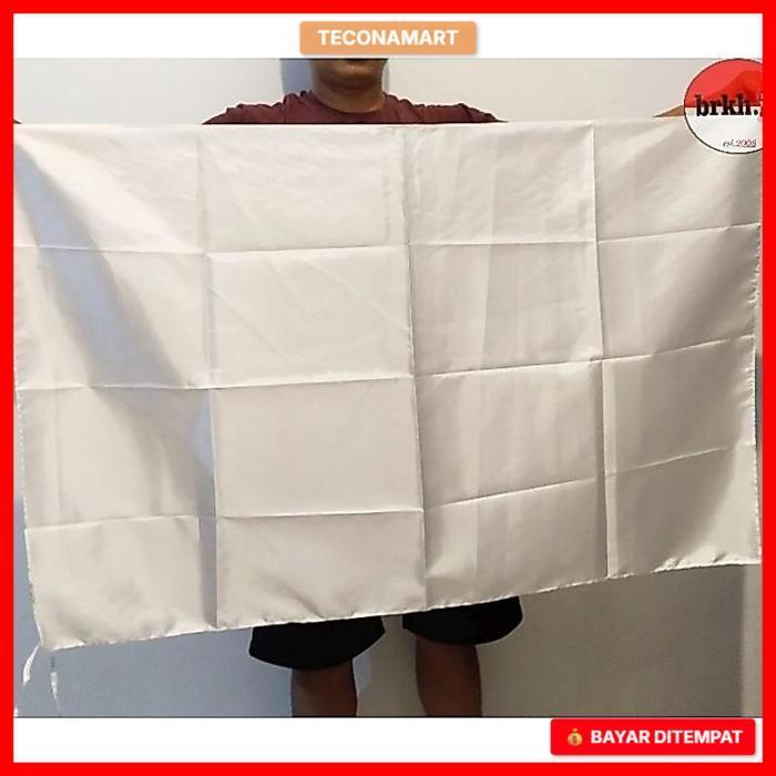 Bendera Putih Polos Kain Kahatex 60X90 Cm