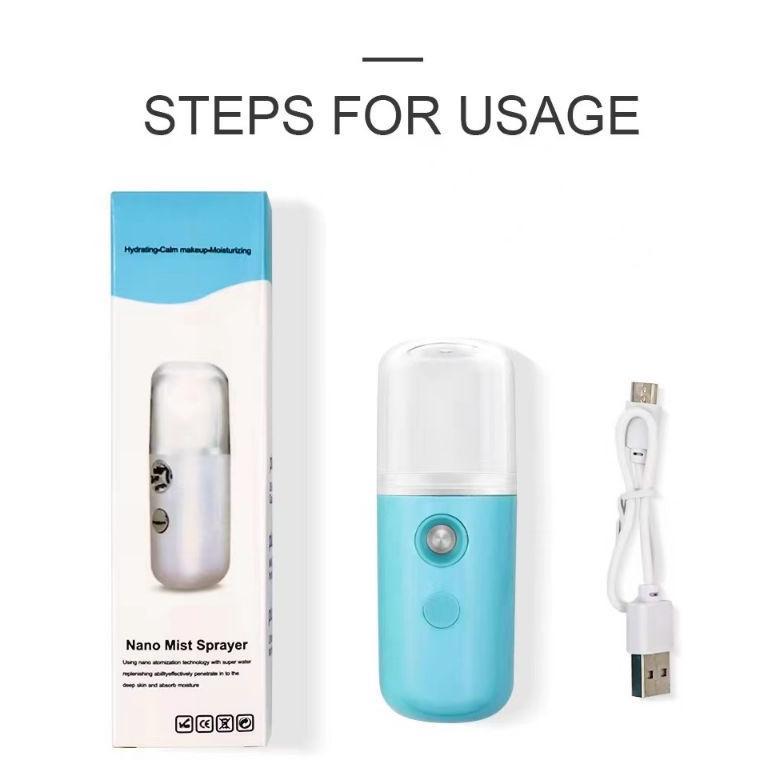 TERBARU Nano spray [cemerlang] - Nano Spray Mini Facial Humidifier Face Mist Wajah / Mini Nano Mist 