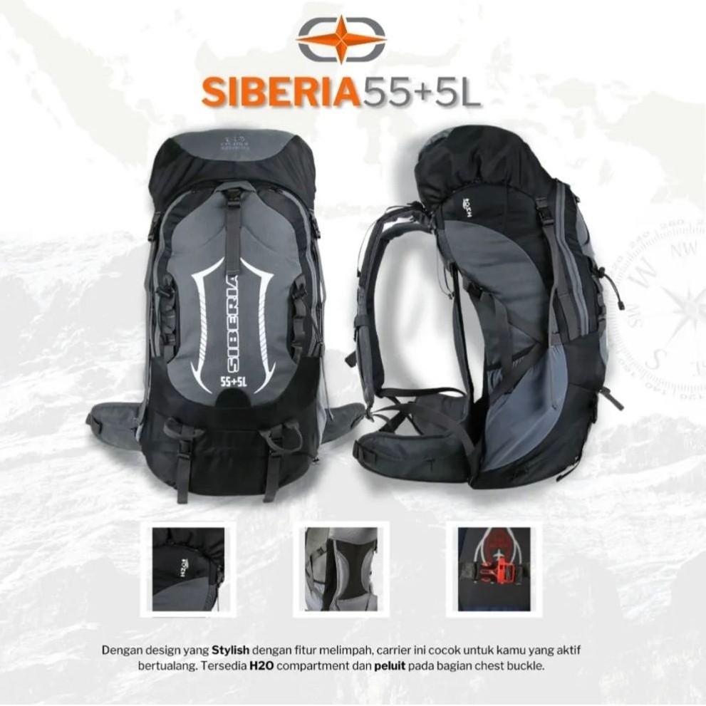 Carrier Co Trek Adventure Siberia 55+5 L
