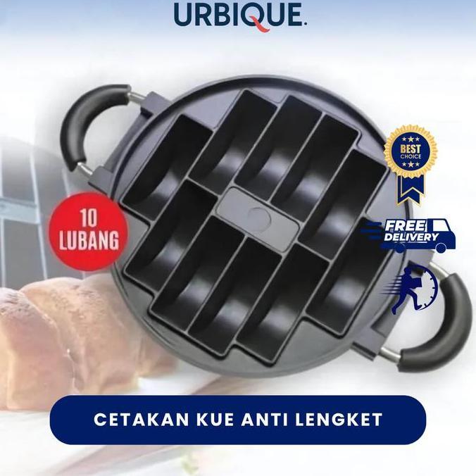 URBIQUE - CETAKAN KUE PUKIS / LOYANG PAN CAKE CETAKAN KUE PUKIS BOLU DONAT Tahan Panas untuk Martaba