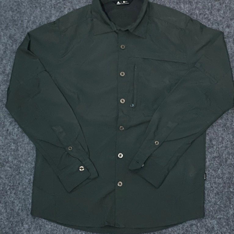 KEMEJA EIGER GRAVEL grey size S fit M