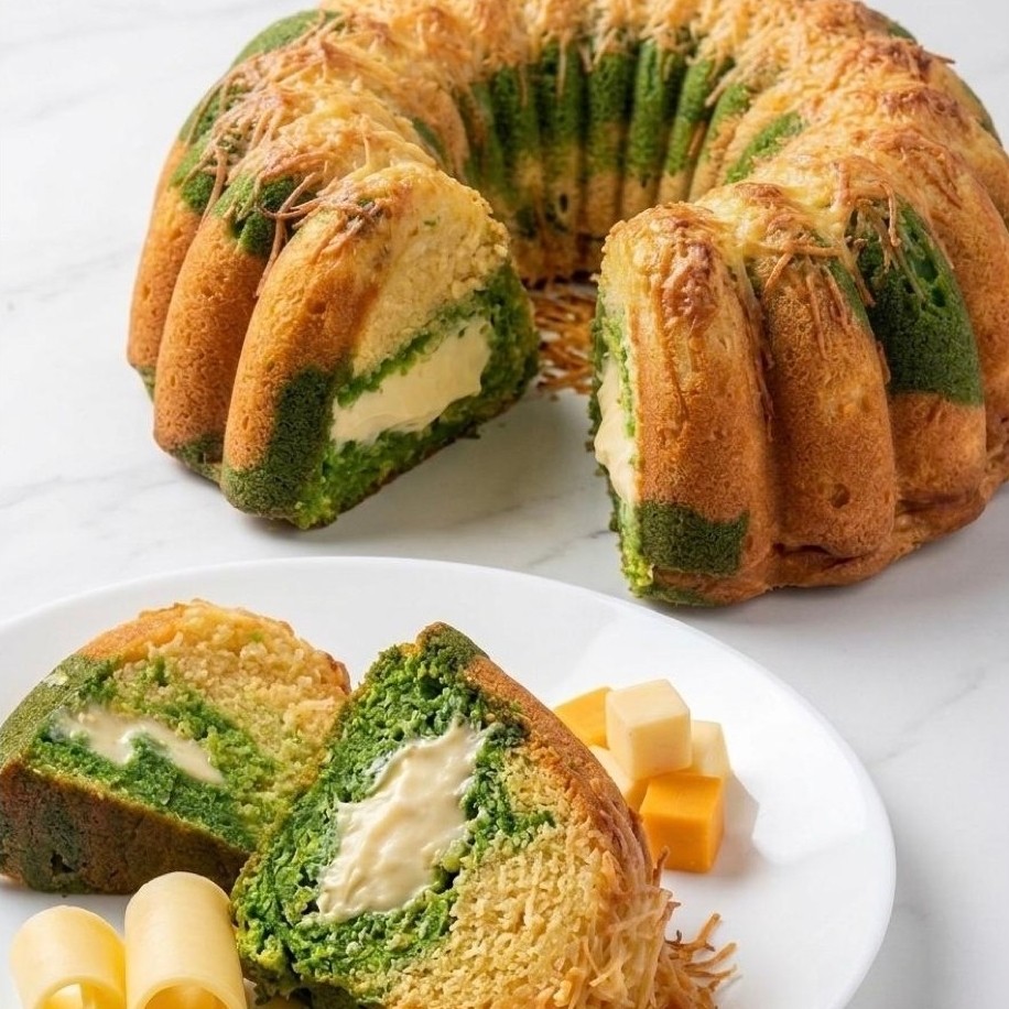 Marmer Cake Pandan Keju