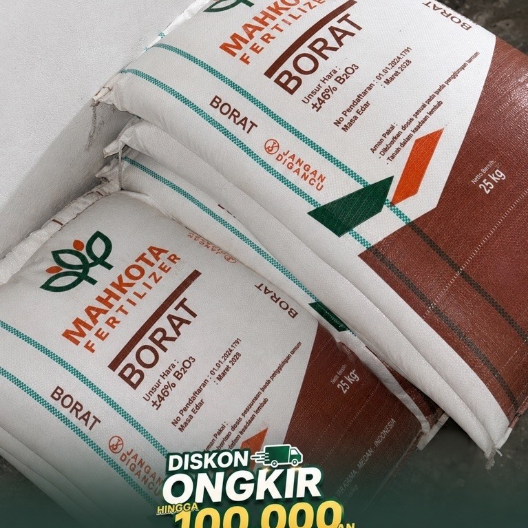 Pupuk Borate Mahkota 25 kg - Merangsang Buah, Pertumbuhan Optimal, Mudah Digunakan