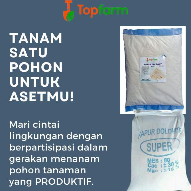 Promo Pupuk Dolomit 1 Kg / Pupuk Kapur Dolomit Super 1 KG / Pupuk Kapur Pertanian Dolomit Premium / 