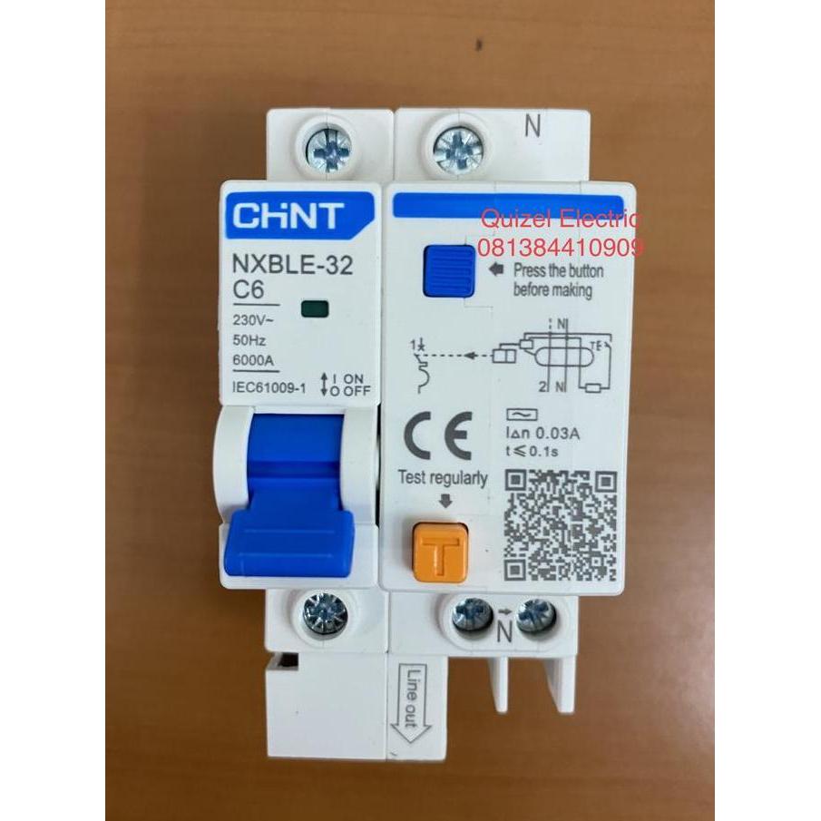 ELCB atau RCCB 6A 1P+N Merk CHINT