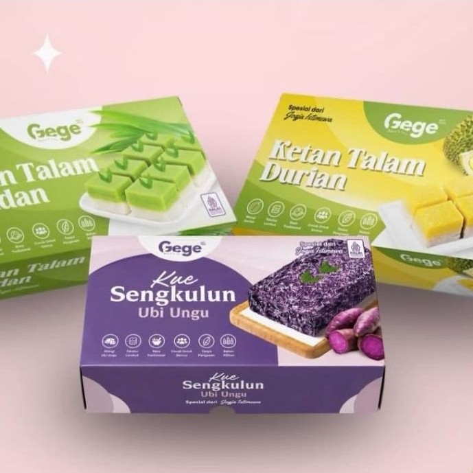 Ketan Talam Durian // Sengkulun // Ketan Talam Pandan// Gege Bakery