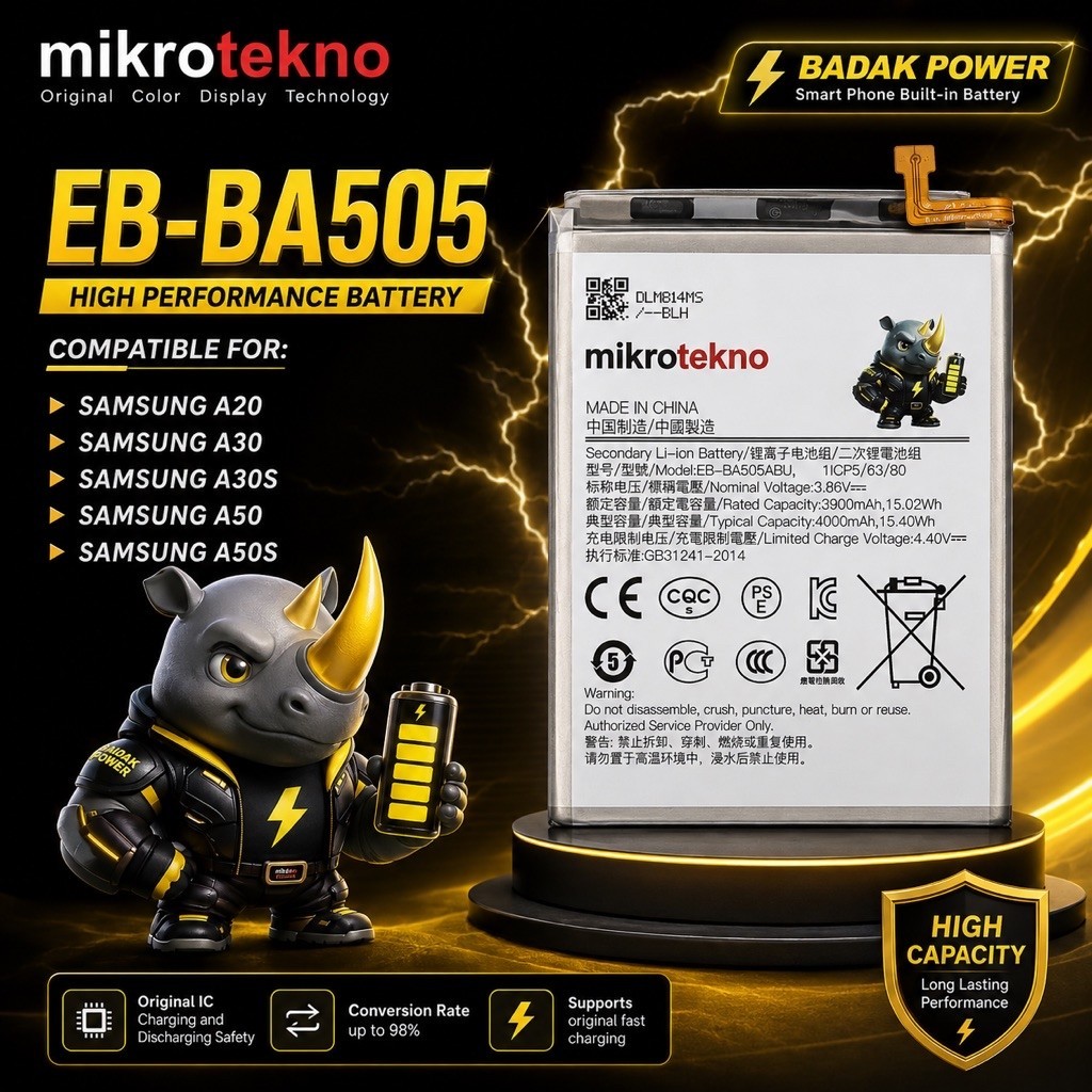 BATRE / BATERAI / BATTERY HANDPHONE SAMSUNG A20 / SAMSUNG A30 / SAMSUNG A30S / SAMSUNG A50 / SAMSUNG