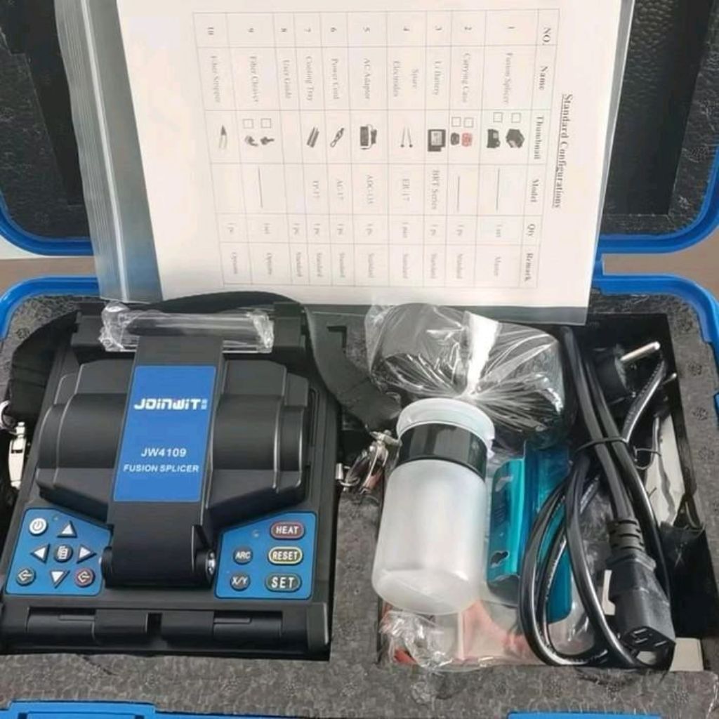 FUSION SPLICER MACHINE JOINWIT JW4109 / JW 4109 FTTH FIBER OPTIC SPLICING/SPLICER ALAT SAMBUNG KONEK