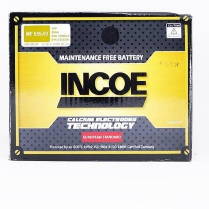 Accu / Aki mobil Incoe mf 555-59 LN2/ 2LN Din 55559 Astra Aki kering