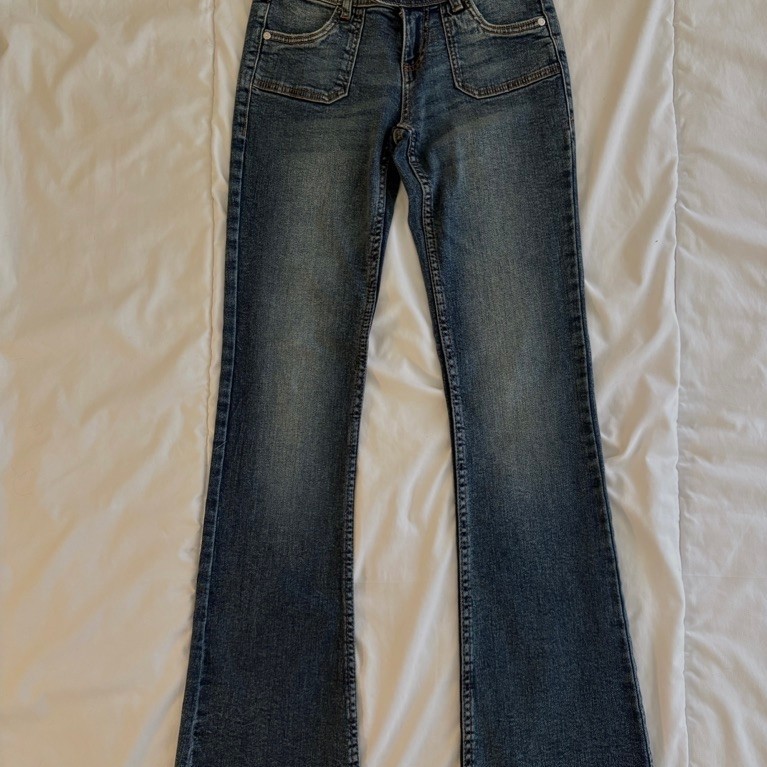 bershka bootcut low rise flare jeans 34