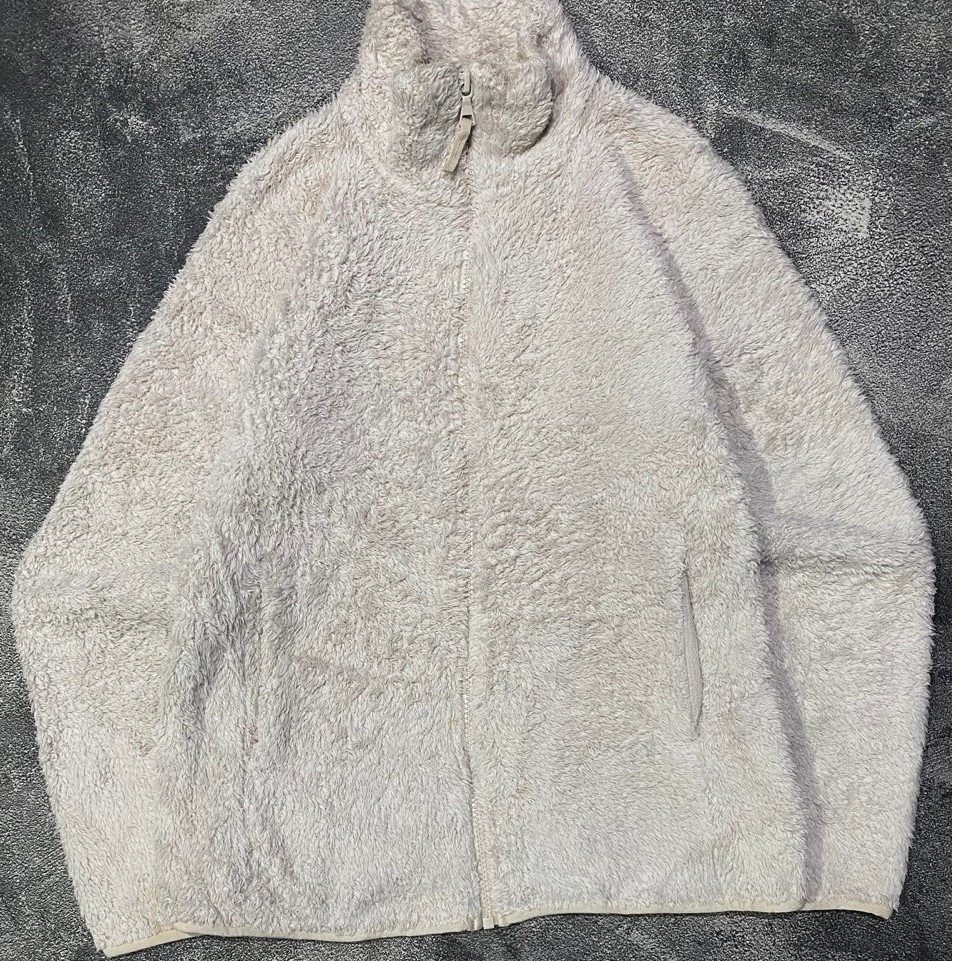uniqlo jacket sherpa tebal cakep original