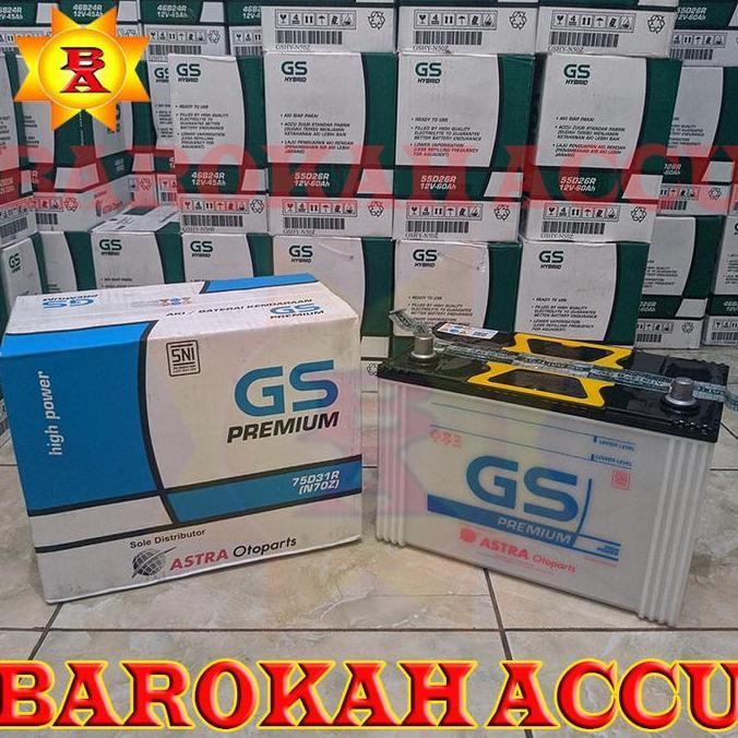 AKI GS PREMIUM N70Z / 75D31R , 75 AMPERE ASTRA OTOPARTS