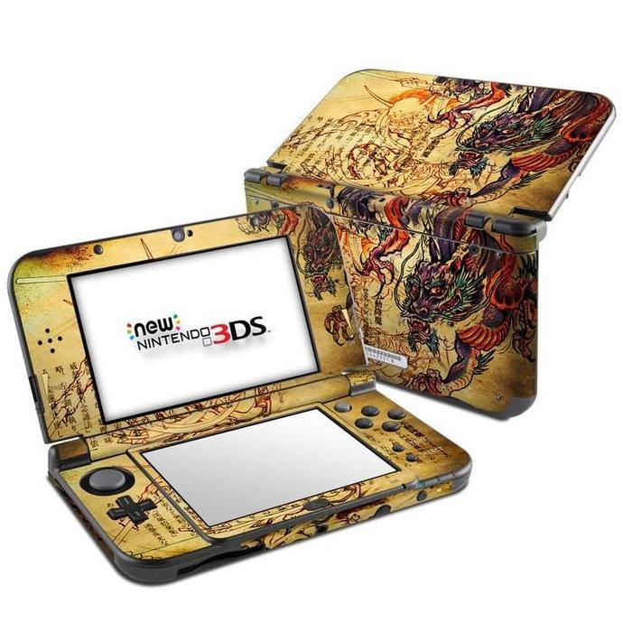 Garskin skin old new Nintendo 3ds XL  / reguler case  - dragon skin