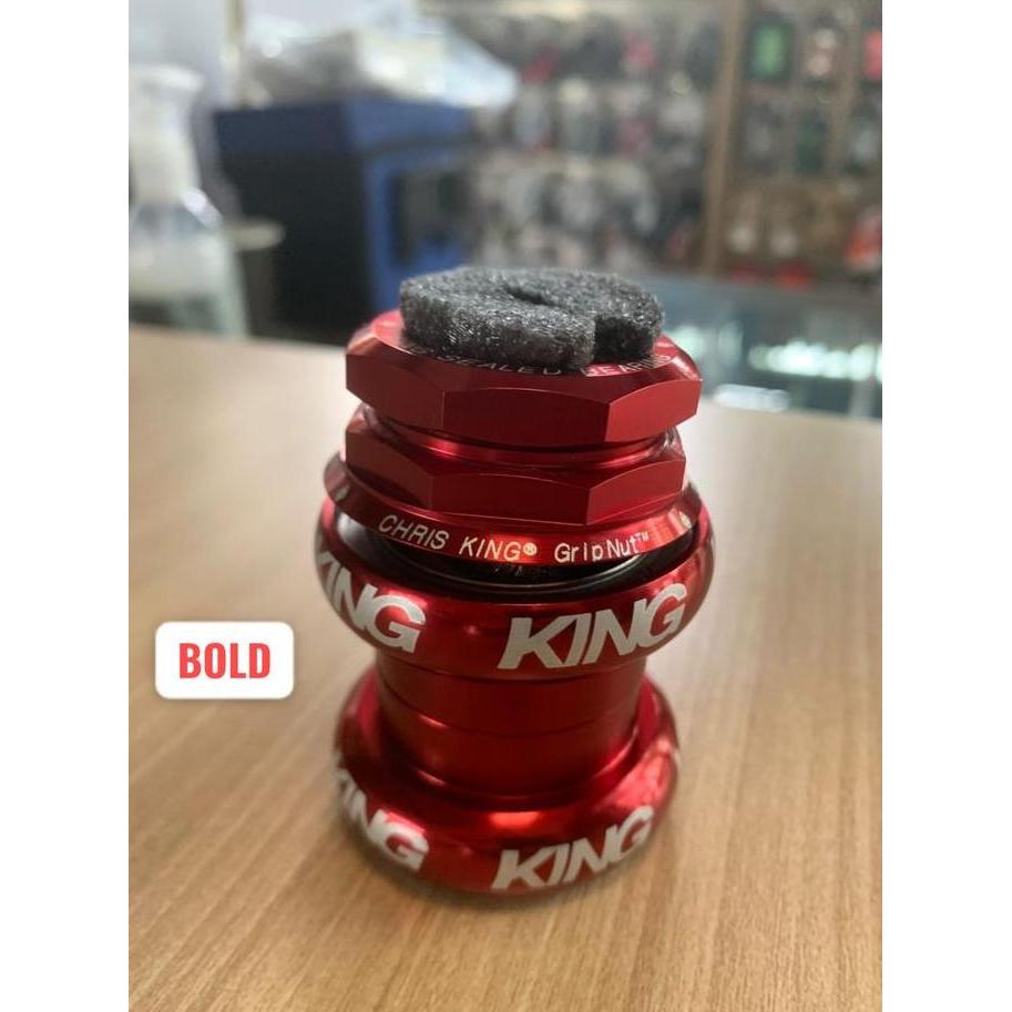 Headset Chris King Gripnut - Red