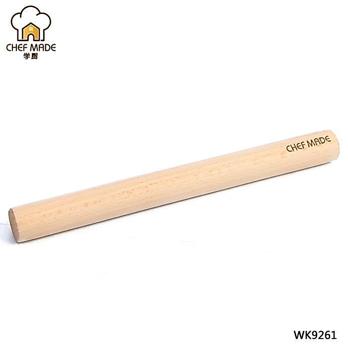 Chefmade Bakeware - Wk9261 - Rolling Pin Kayu / Wooden Rolling Pin Panjang 24.5Cm