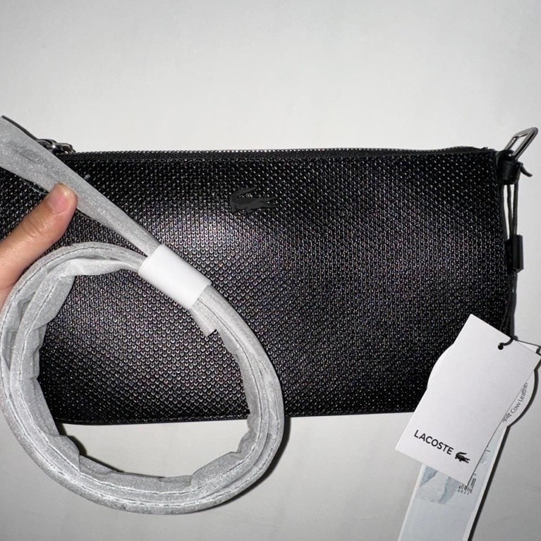 [PRELOVED] Lacoste Chantaco Shoulder Strap Bag Black