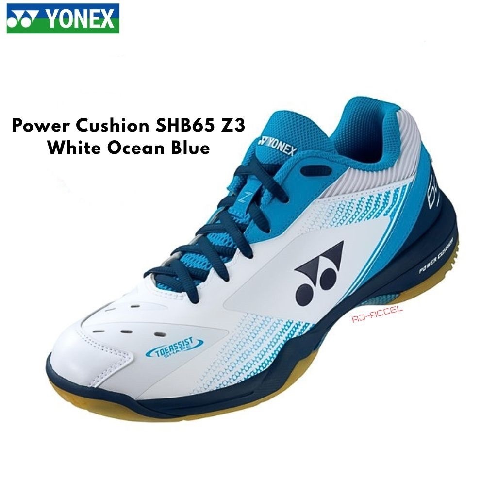SEPATU BADMINTON YONEX POWER CUSHION SHB65 Z3 OCEAN BLUE / NAVY BLUE