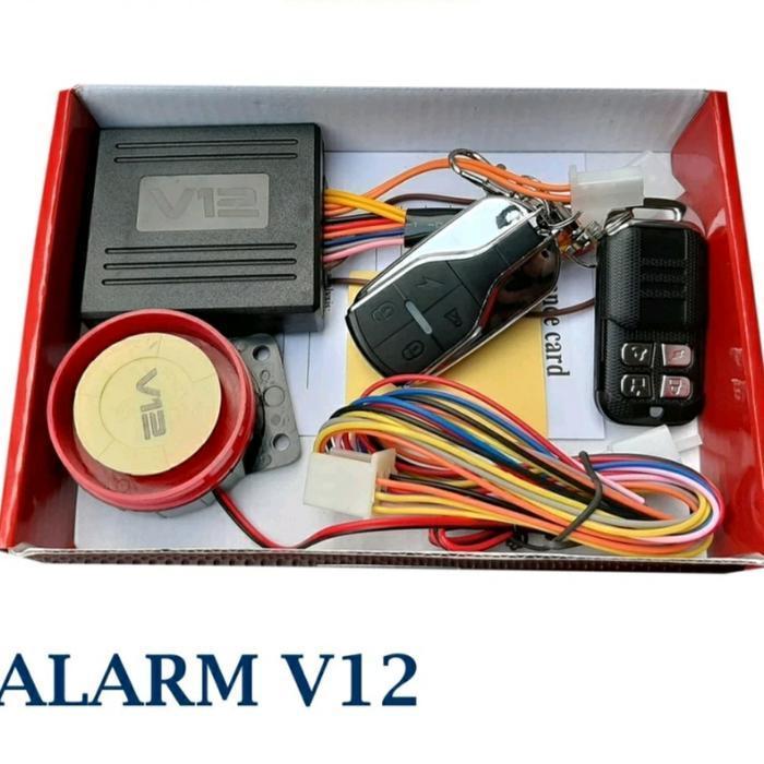 Alarm Motor System V12 / Alarm Remote Motor / Alarm Kunci Motor V12 Original Dan Terpercaya