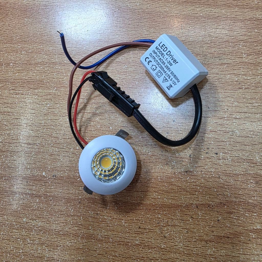 downlight 1w 1watt / spotlight lemari partisi 1w 1 watt inbow 120volt