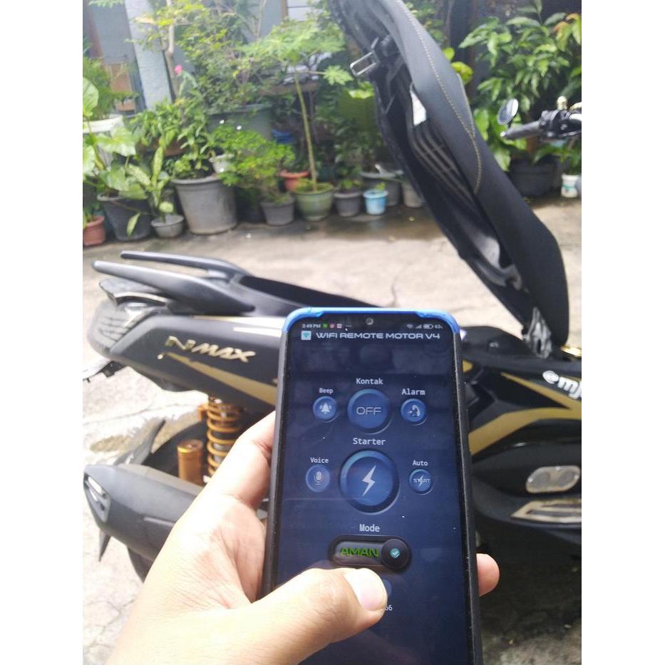 Alarm Remote Motor Keyless Wifi Yamaha Nmax - Menyalakan Motor Via Hp Original Dan Terpercaya