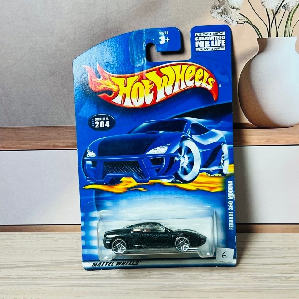 AA Hotwheels FERRARI 360 MODENA COLLECTOR NO 204 Die cast metal Guarantend For Life &Plastic parts
