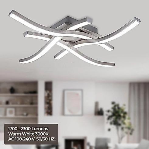 lAMPU HIAS Lampu Plafon LED Modern Fork Ceiling Light 24W Warm White