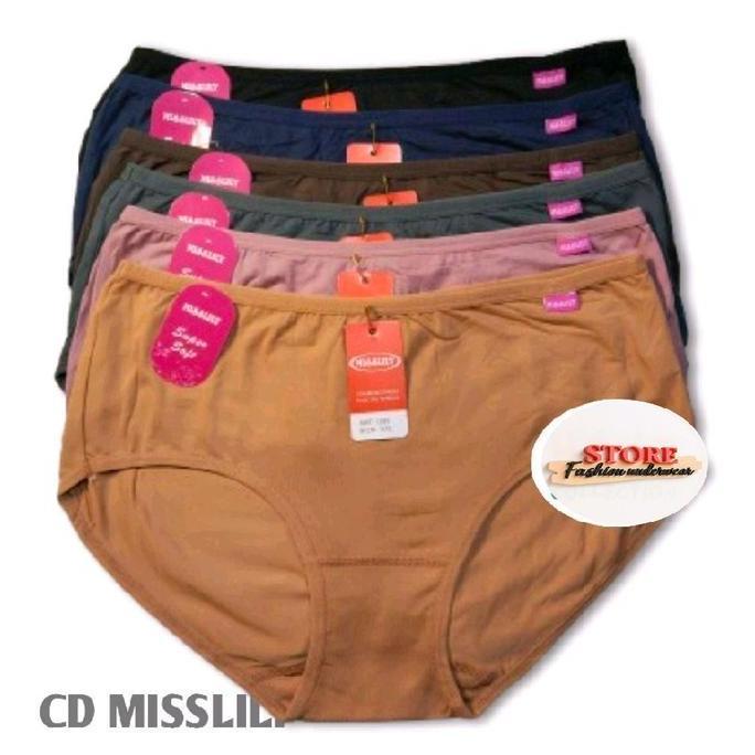 Best Seller PROMO 3,6 PCS Celana Dalam Wanita MISSLILY 1389 / Karet Kecil / CD MISSLILY SUPER SOFT