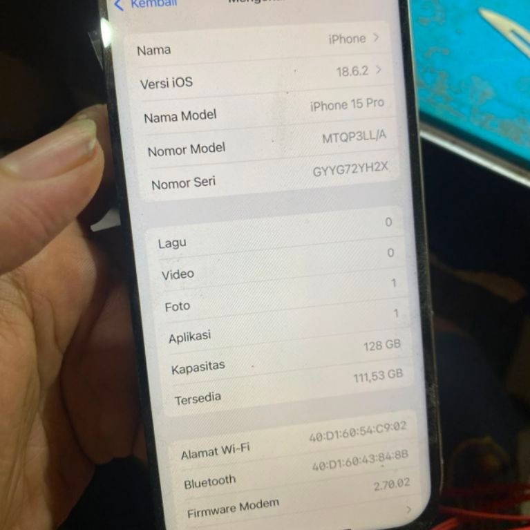mesin only iphone 15pro bypass wifi