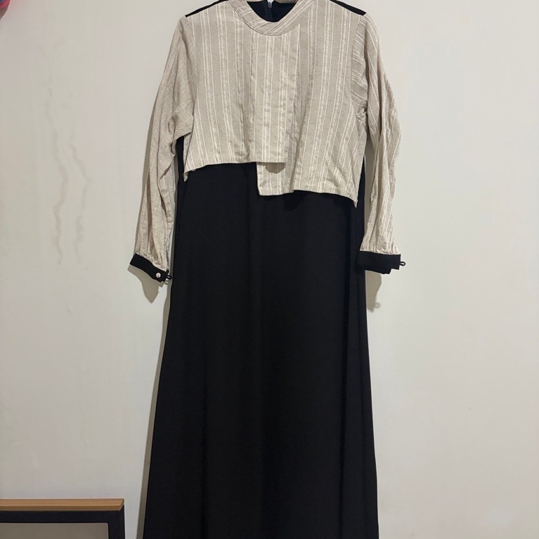 Gamis Alira Polyester mix Linen