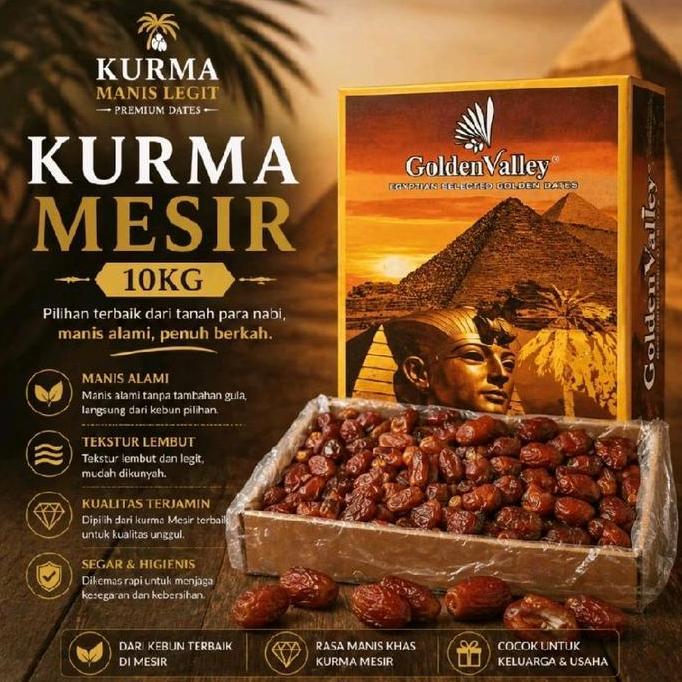 Kurma Mesir 10kg ~ Kurma Golden Valley ~ Kurma Mesir Multazam ~ Kurma Barokah ~ Kurma Gizza Dates 10