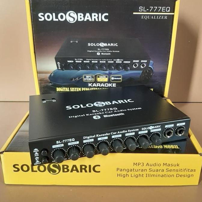 Wexx- Preamp Atau Parametrik Karoke/Karauke Bluetooth Solobaric Sl 777 Eq Parametrik Audio Mobil Par