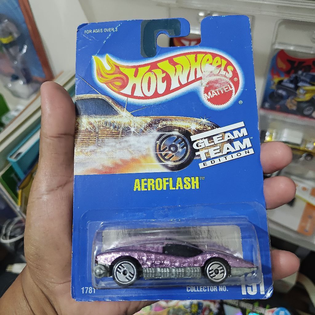 HOT WHEELS JAGO BALAP DRAG RACE TOP 40 GLEAM TEAM EDITION AEROFLASH BLING BLING PURPLE UNGU