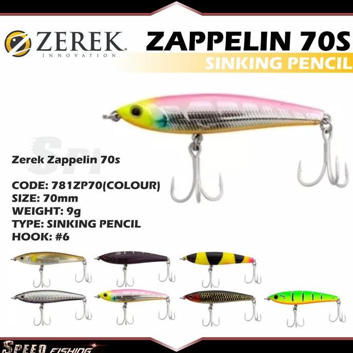 Lure Zerek Zappelin 70S 115S 160 Pencil
