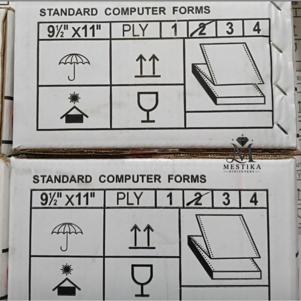 [500 SET] KERTAS NCR COMPUTER FORMS KECIL 2 PLY POLOS