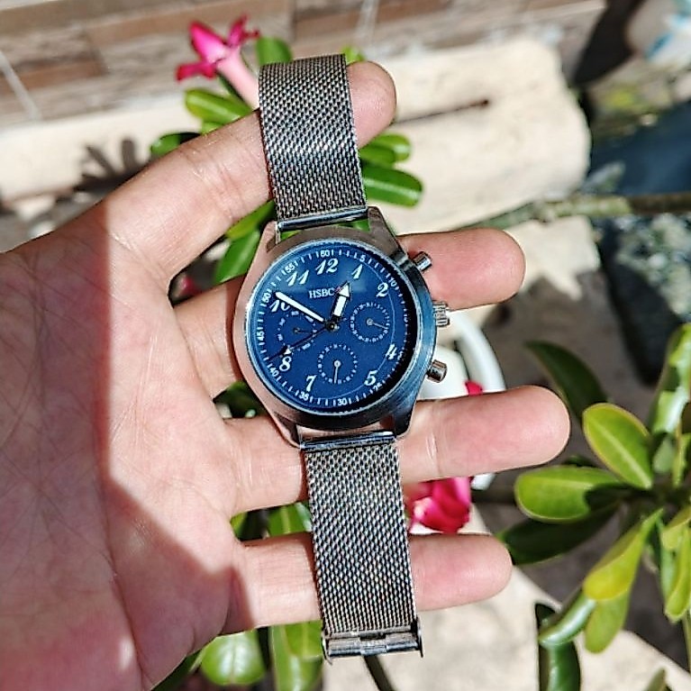 Jam Tangan HSBC original Chrono aktif second mulus