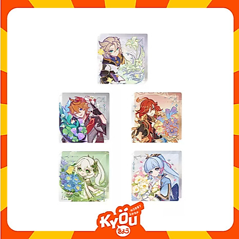 Nahida - Kamisato Ayaka - Tartaglia - Albedo  Fragrant Listening Time Series Acrylic Block - Genshin