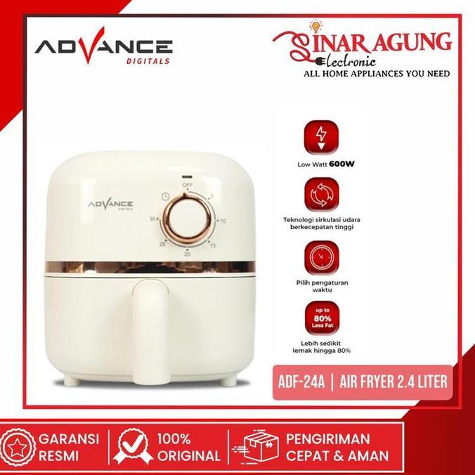 LOGPEF ADVANCE ADF-24A / ADF24A ELECTRIC AIR FRYER 2.4 L - GARANSI RESMI