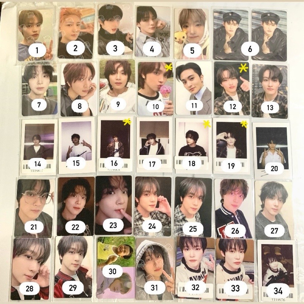 Photocard Nct Dream Nct Wish Sakuya Mark Renjun Jeno Haechan Chenle Jisung Official freebies keychai
