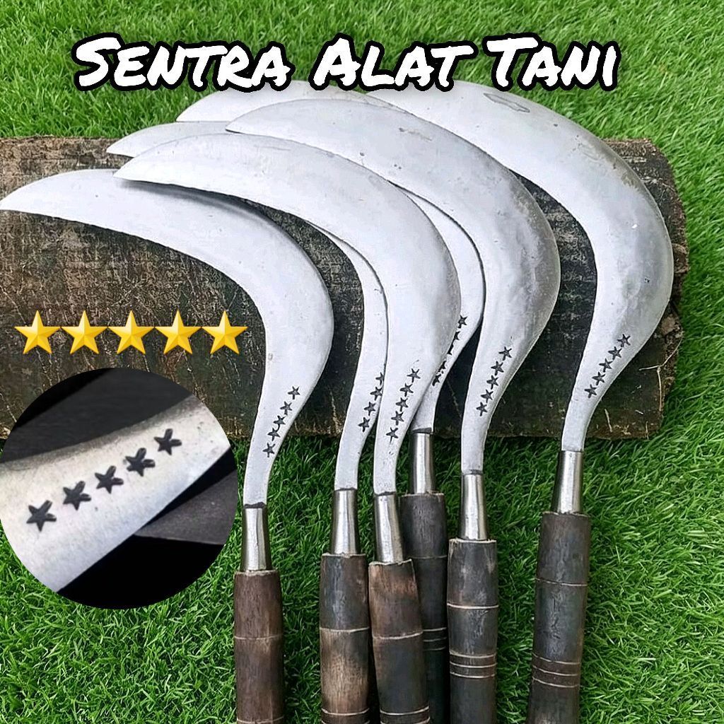 Sabit Arit Bintang 5 Madura Original Baja Per Asli Pengaritan Rumput