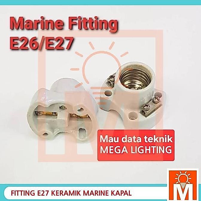 MARINE FITTING E26/E27 / CERAMIC PENDANT FITTING
